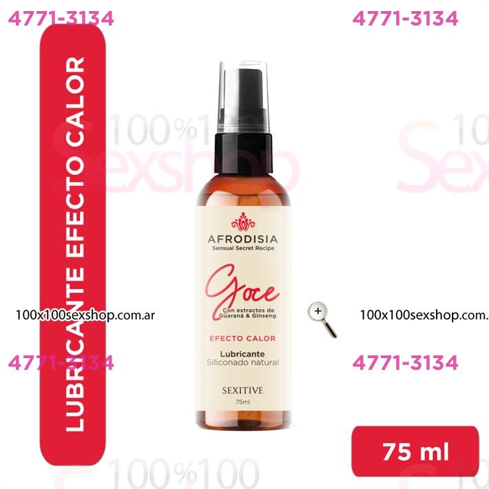 Cód: CA CR AFR03 - Aceite siliconado Goce efecto calor 75ml - $ 21300